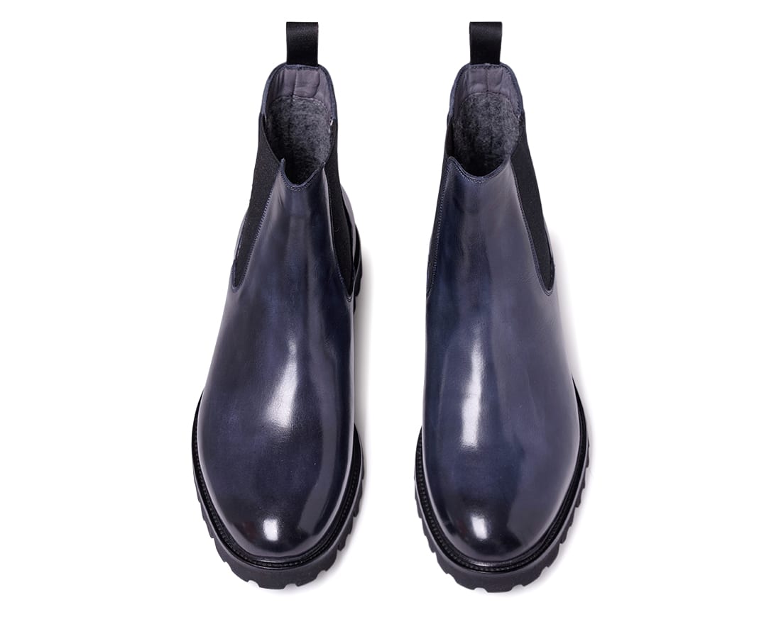 Мужские утепленные темно-синие челси - Image 3 of 4