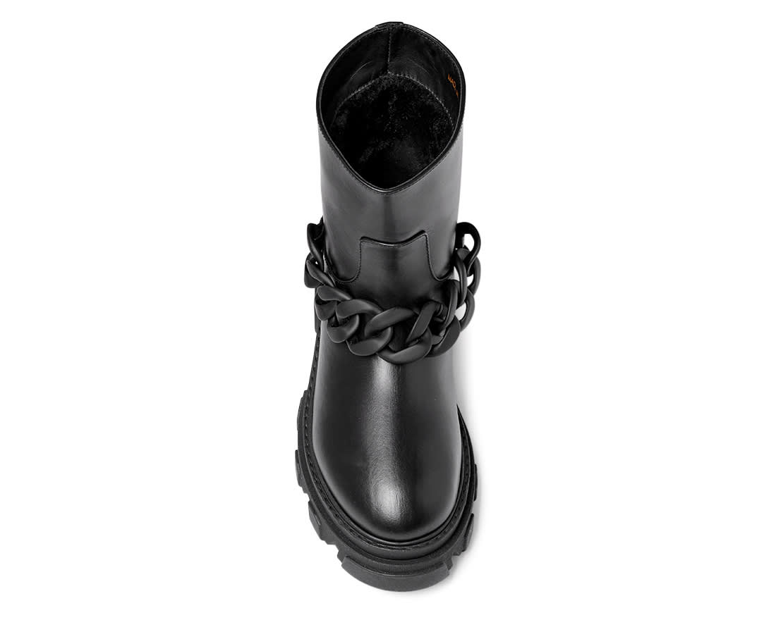 Зимние черные кожаные ботинки - Image 4 of 4