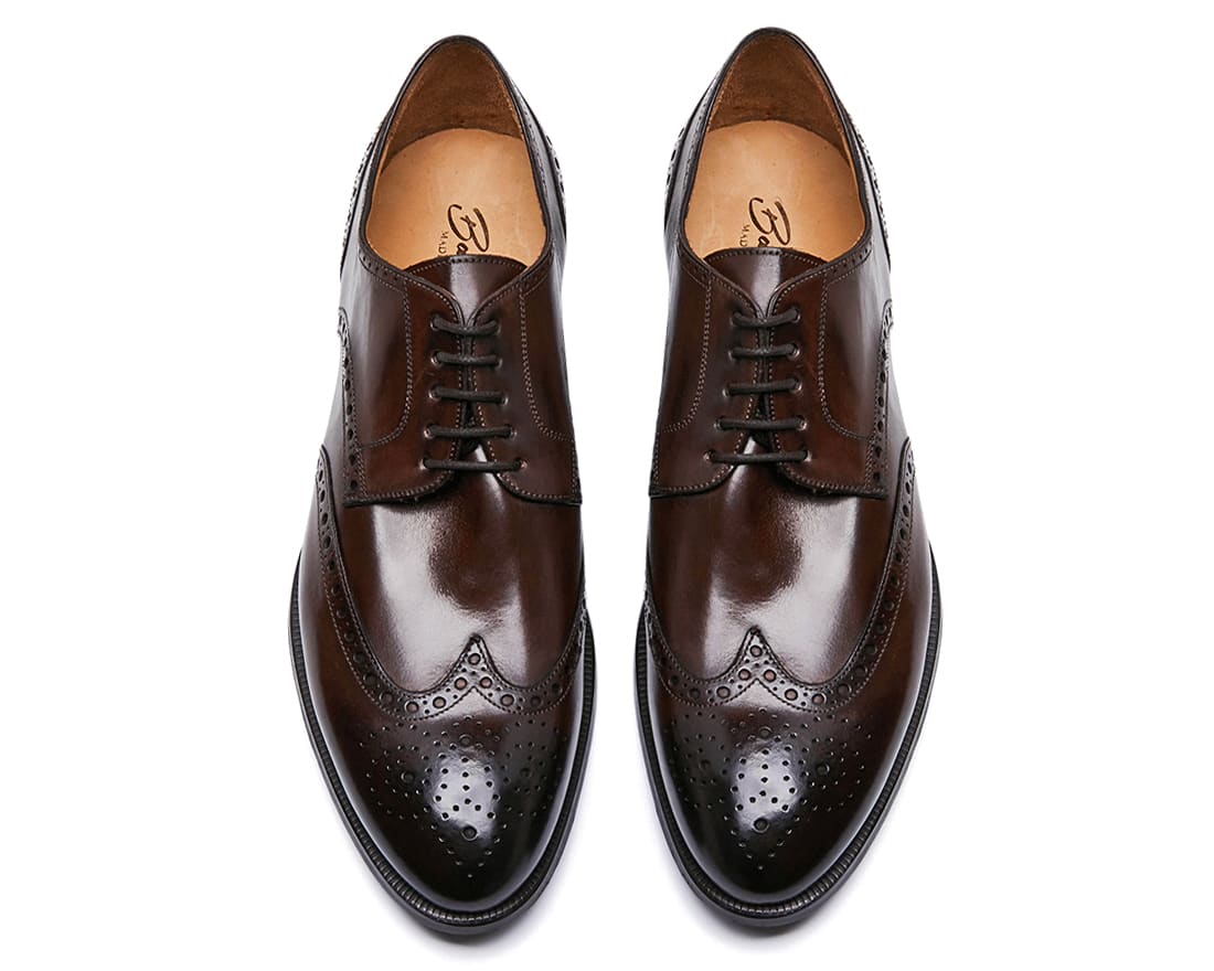 Коричневые кожаные дерби - Image 3 of 4