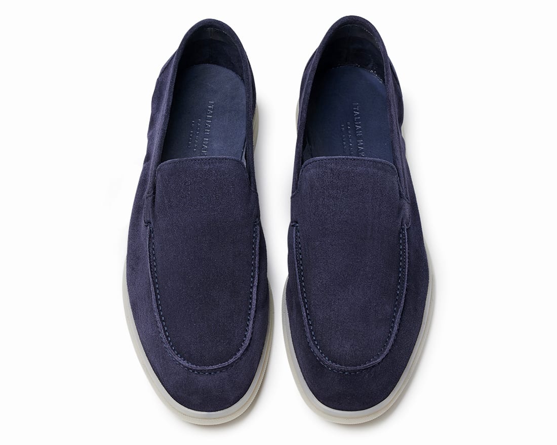 Мужские синие замшевые лоферы - Image 4 of 4