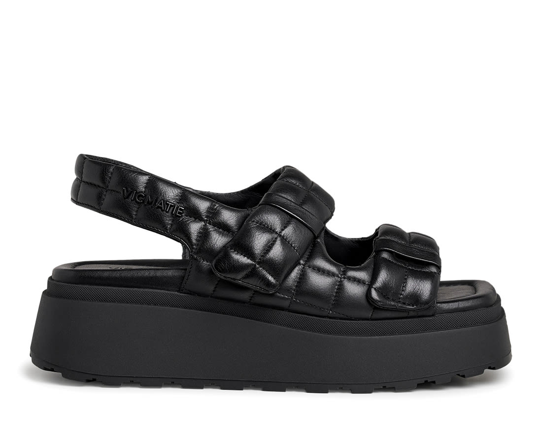 Черные кожаные сандалии - Main image