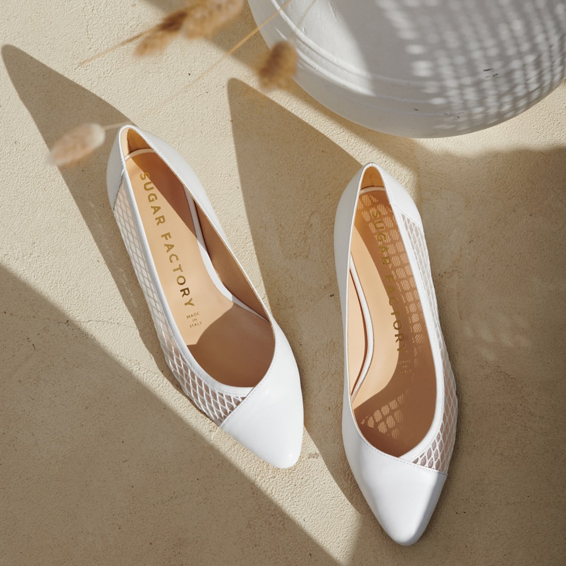 Белые кожаные балетки - Image 5 of 5