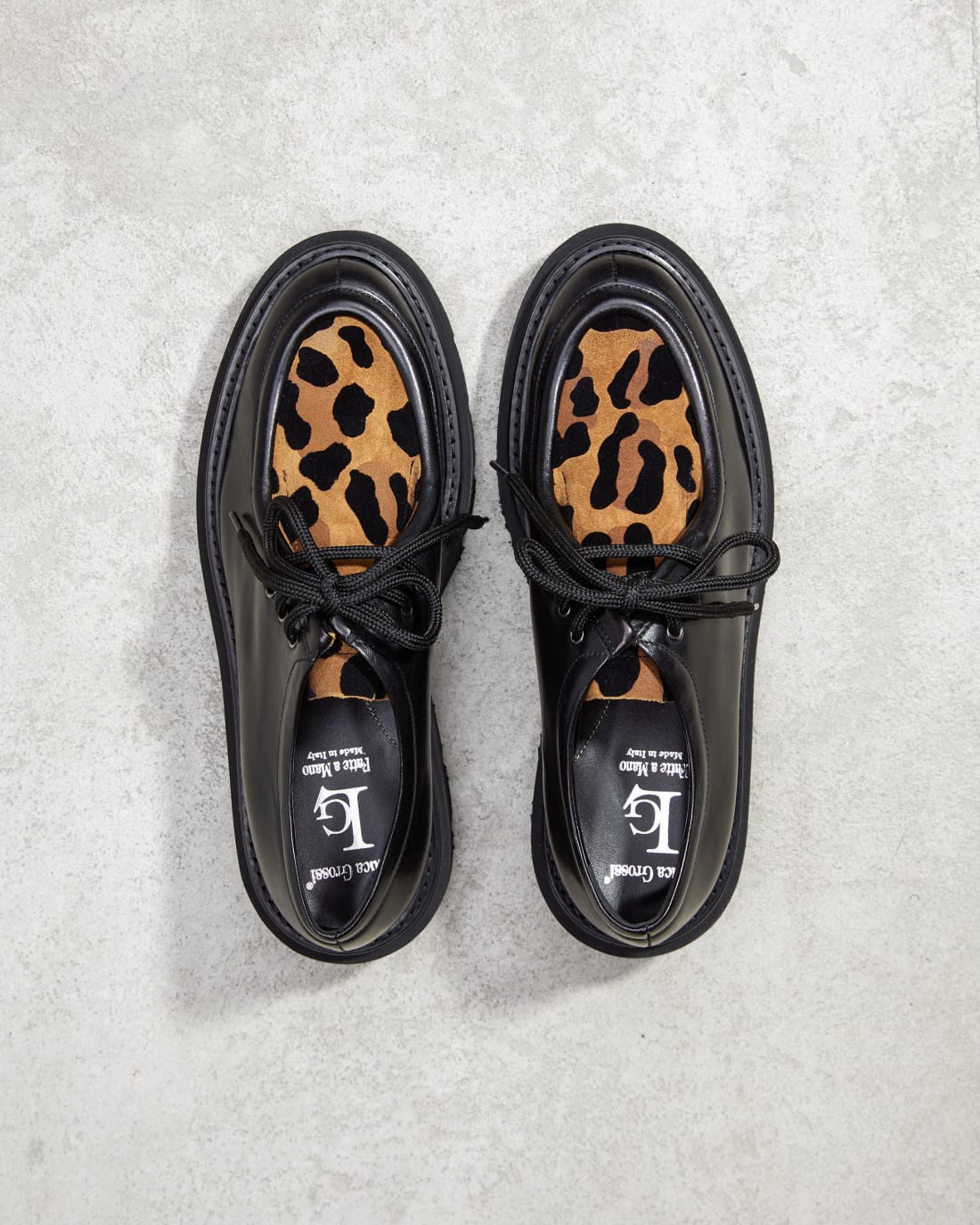 Леопардовые кожаные полуботинки - Image 3 of 4