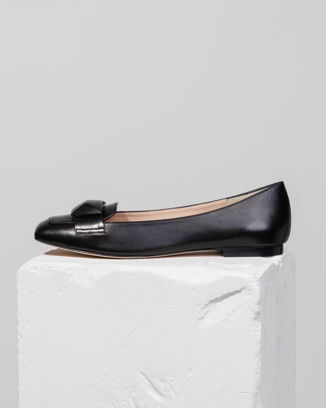 Черные кожаные балетки - Image 1 of 6