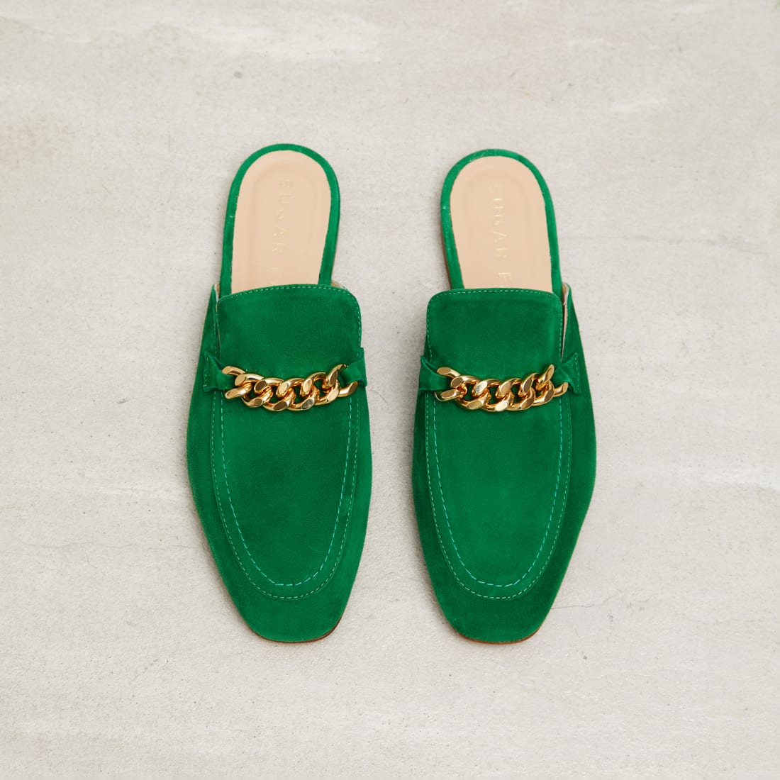 Зеленые замшевые слиперы - Image 2 of 3