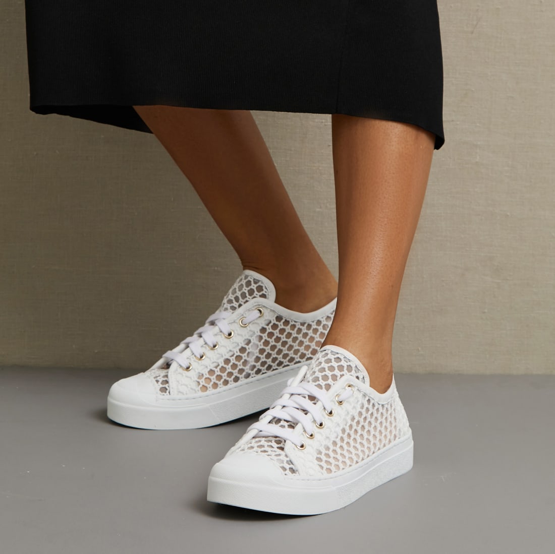 Белые текстильные кеды - Image 5 of 5