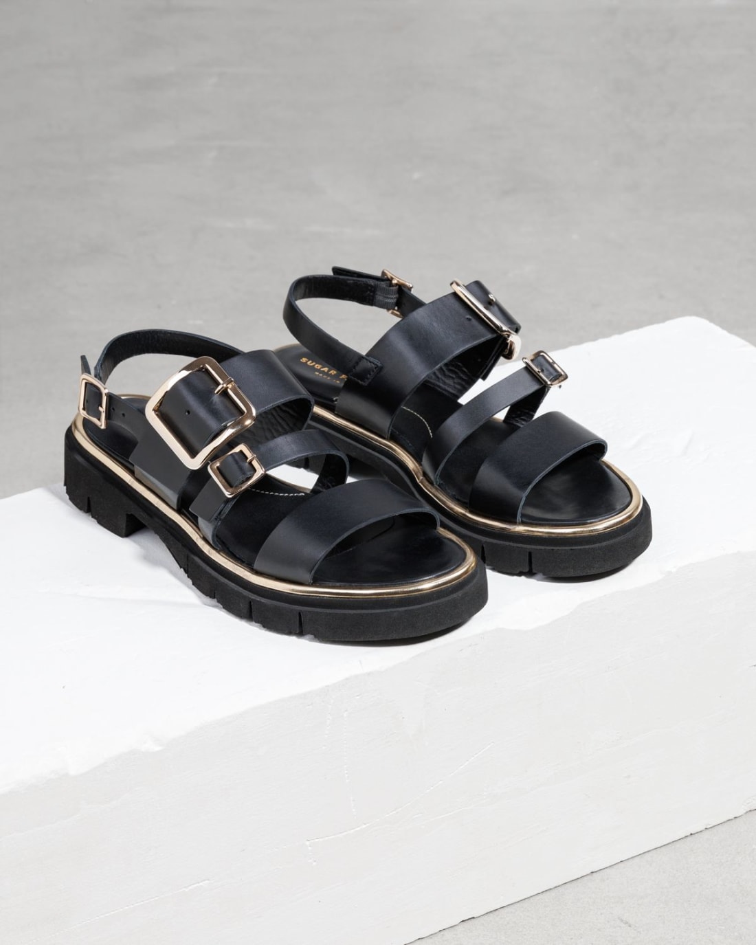 Черные кожаные сандалии - Image 3 of 6