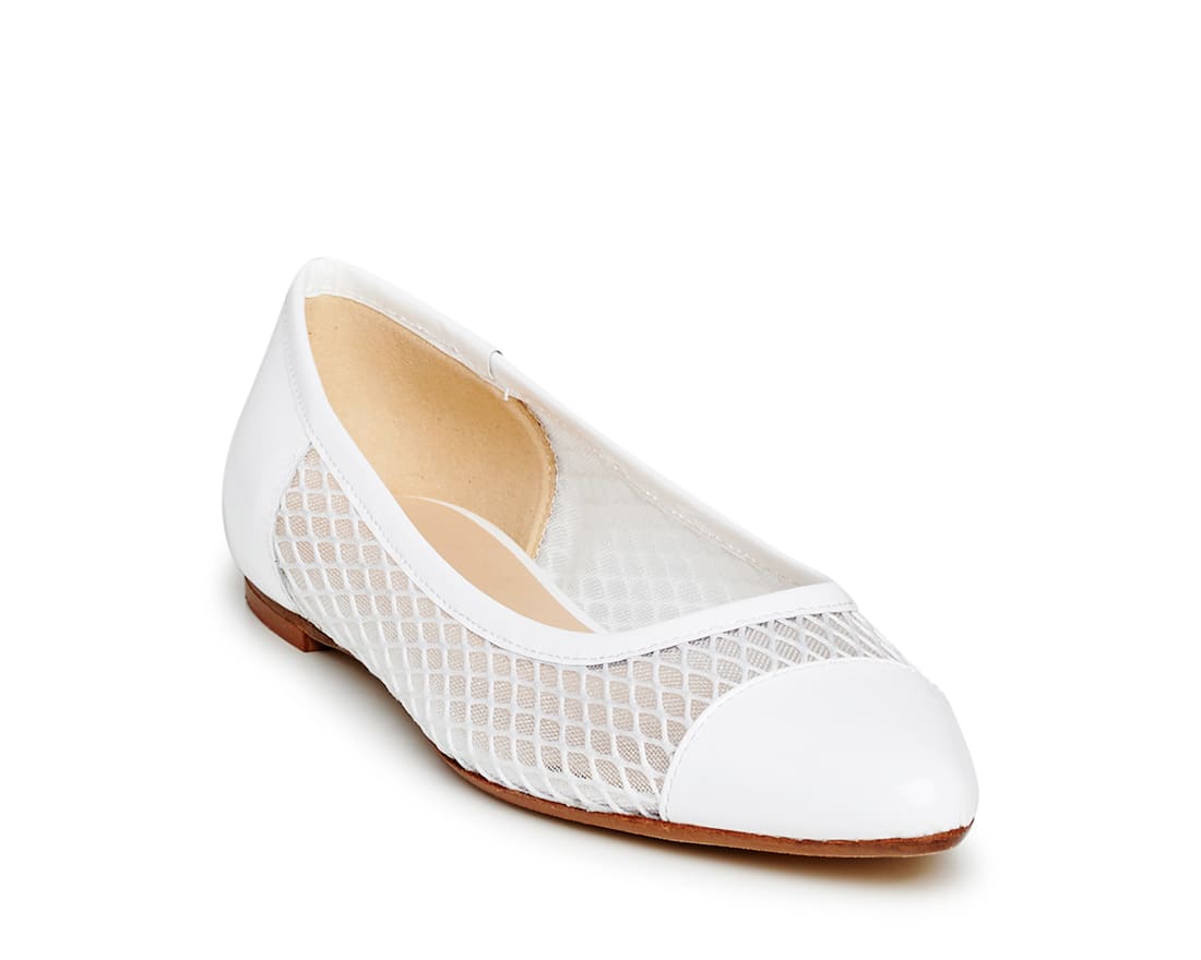 Белые кожаные балетки - Image 2 of 5