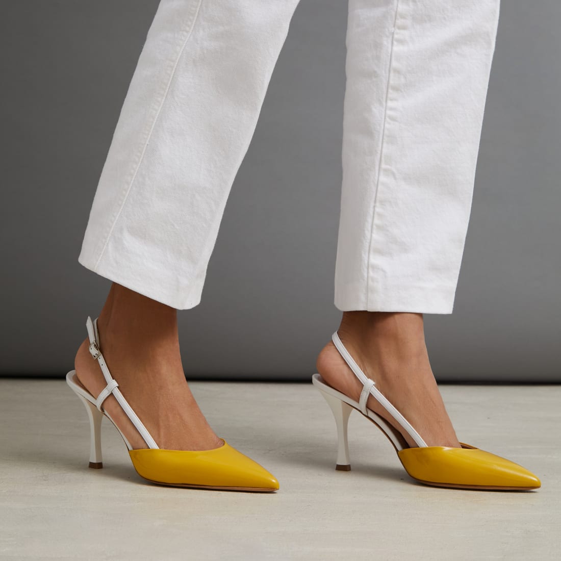 Горчичные кожаные туфли - Image 4 of 5