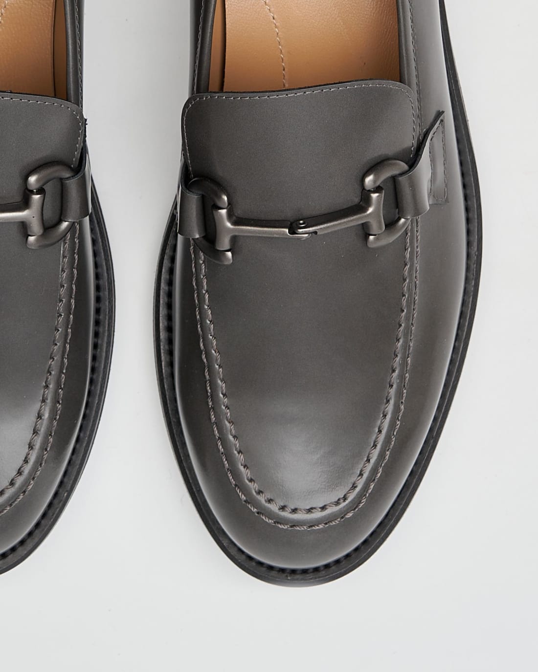 Серые кожаные лоферы - Image 4 of 4