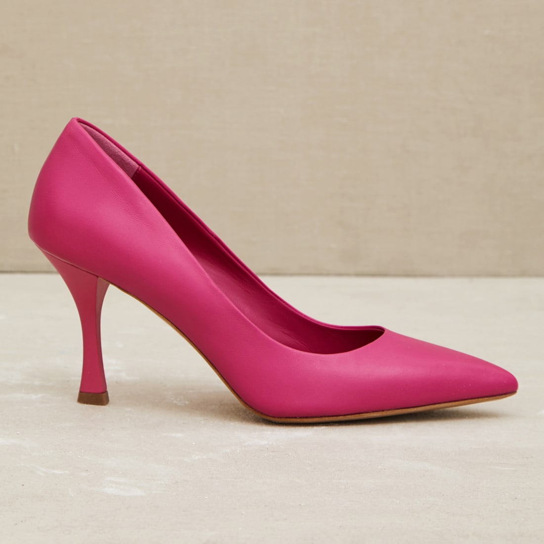 Розовые кожаные туфли-лодочки - Image 1 of 5