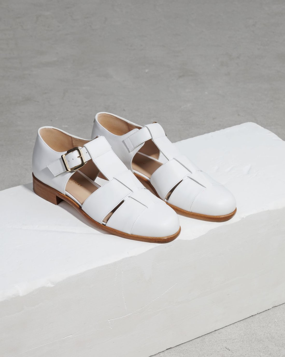 Белые кожаные туфли - Image 3 of 6