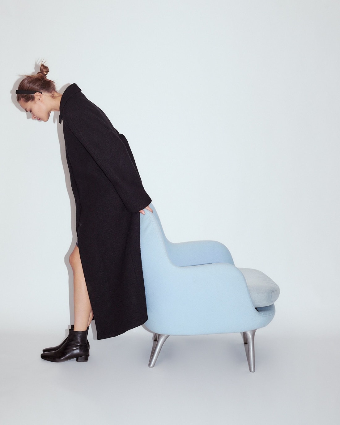 Черные кожаные ботильоны - Image 1 of 6