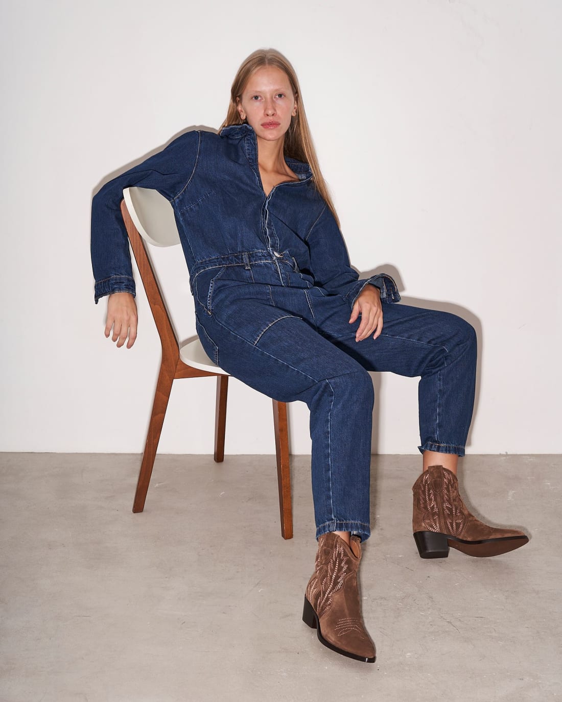 Коричневые замшевые казаки - Image 1 of 6