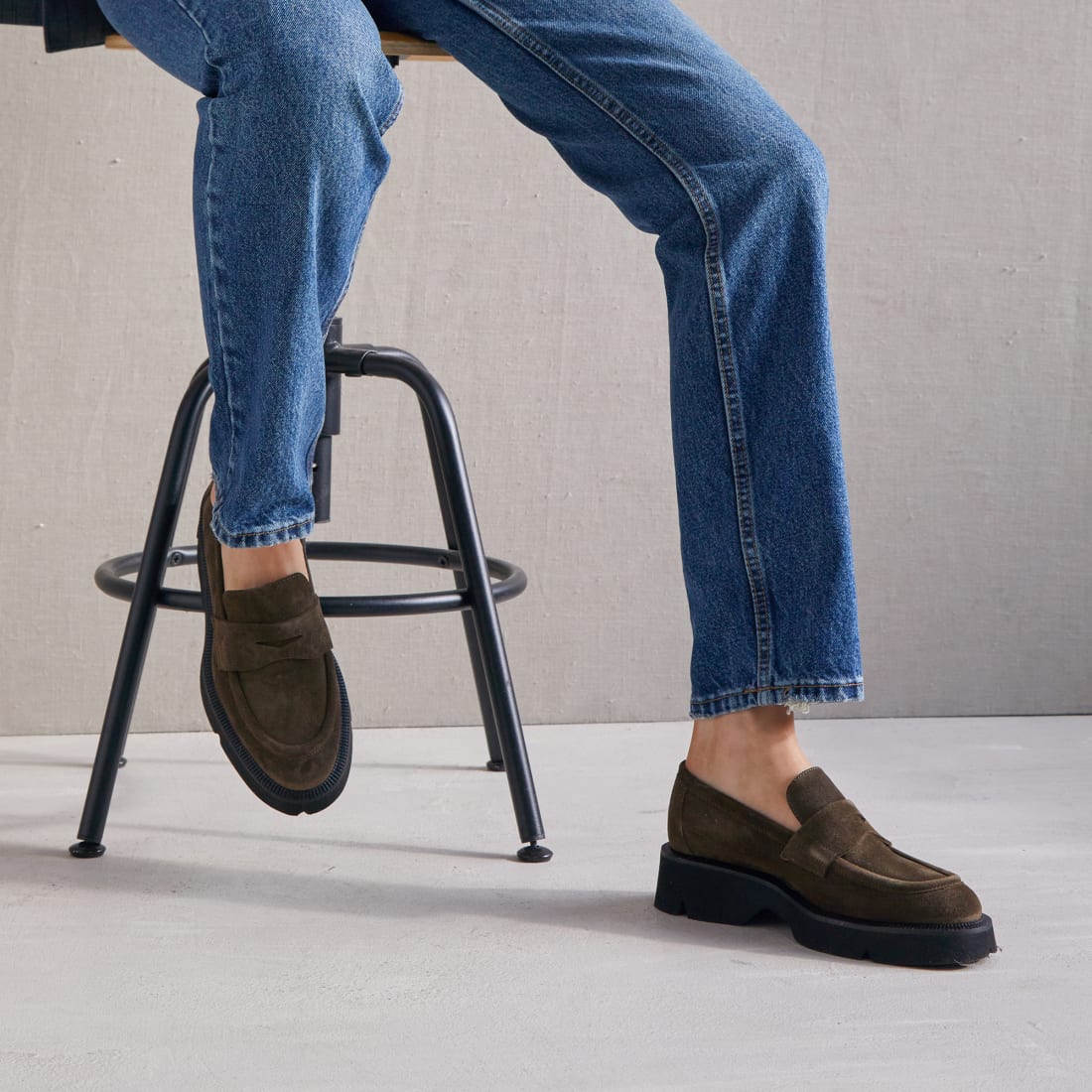 Коричневые замшевые лоферы - Image 5 of 5