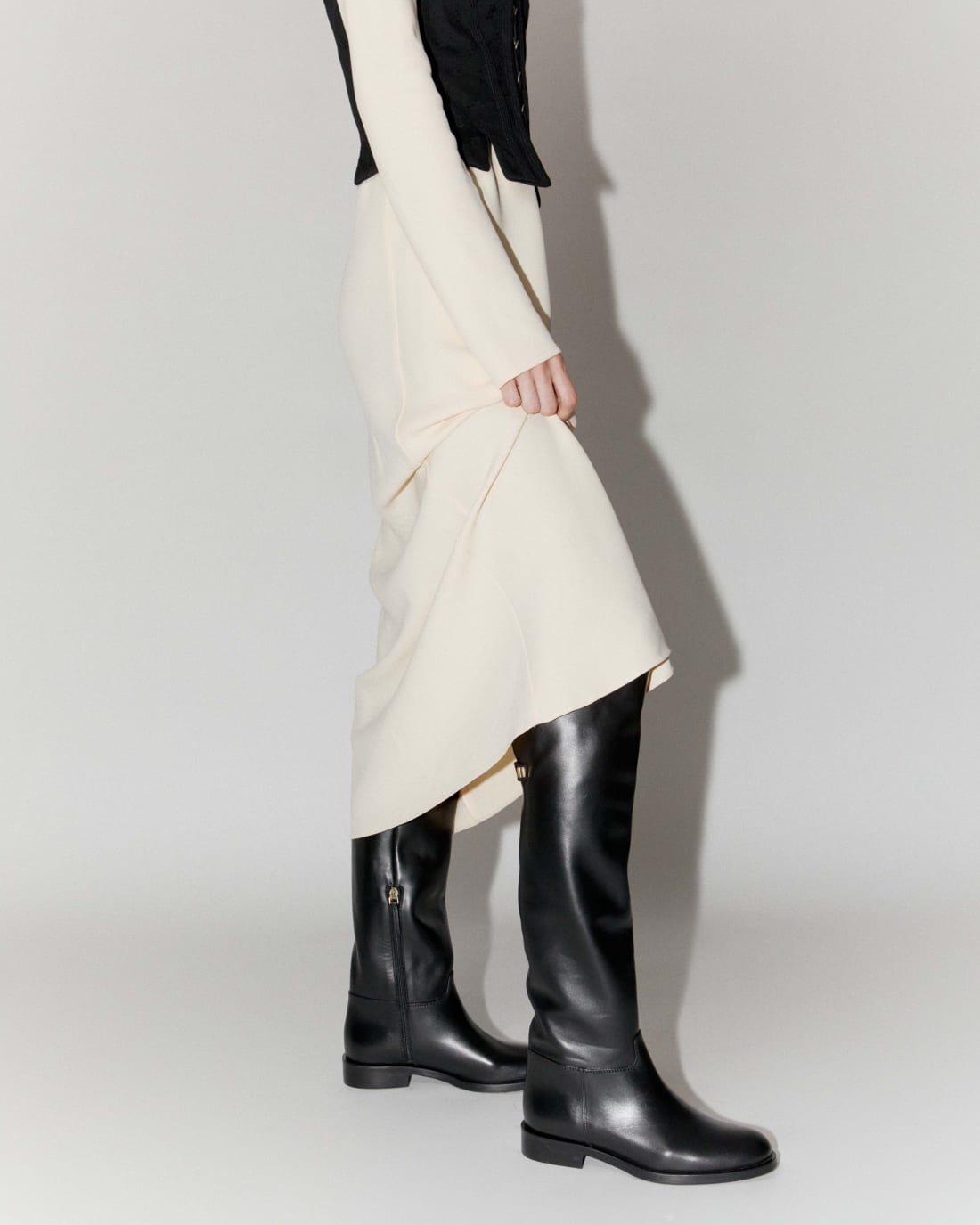 Черные кожаные сапоги - Image 6 of 6