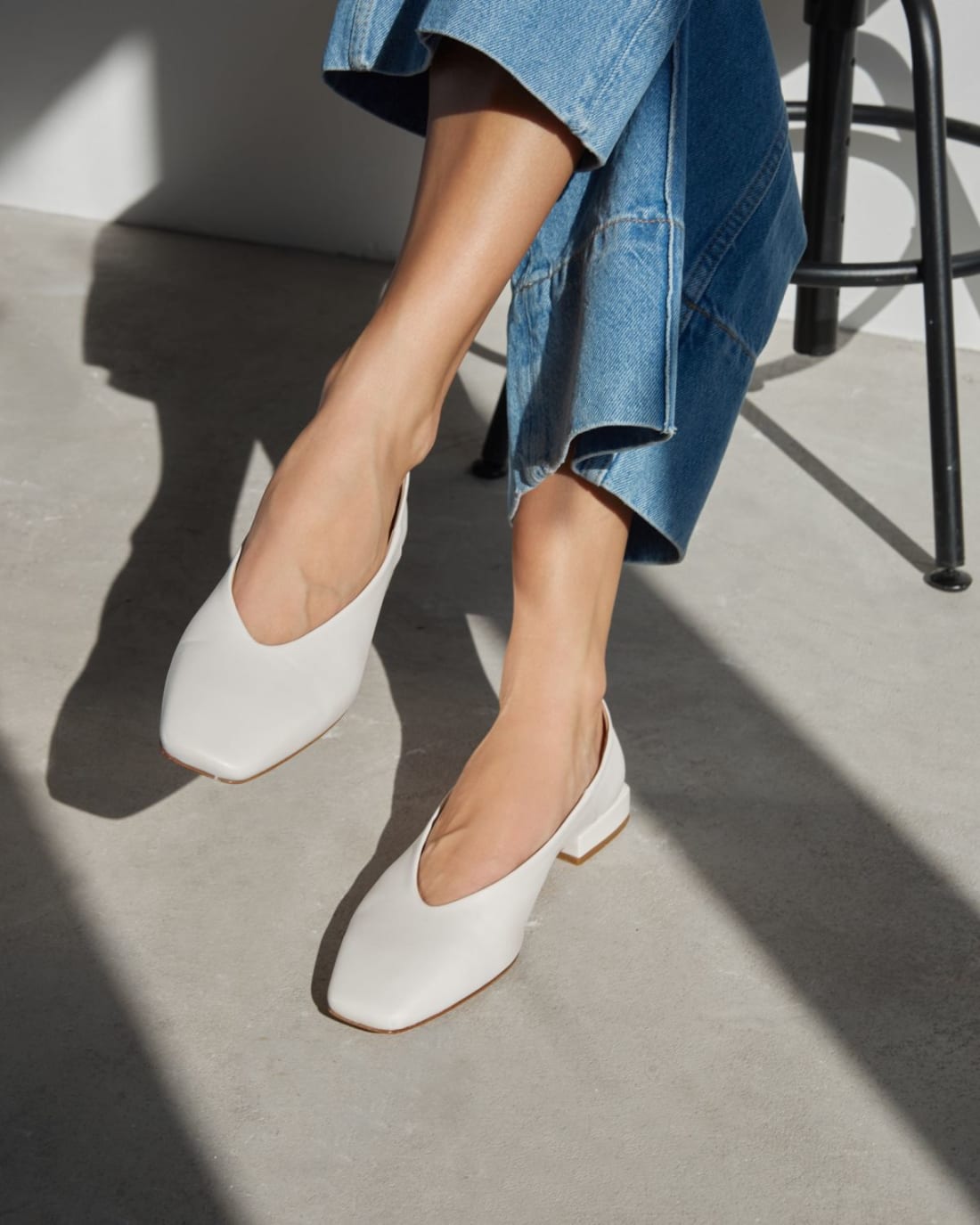 Белые кожаные туфли - Image 5 of 6