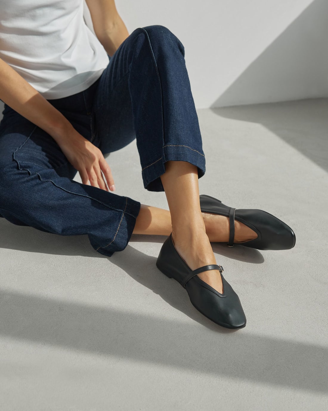 Черные кожаные балетки - Image 5 of 6