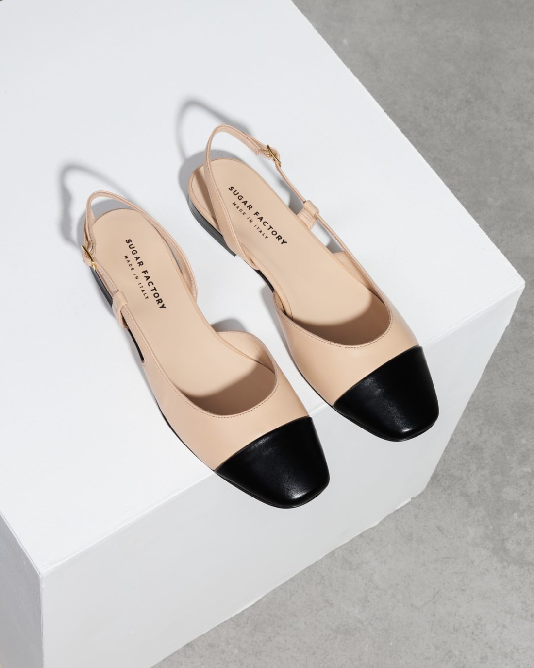 Светло-бежевые кожаные туфли - Image 2 of 4