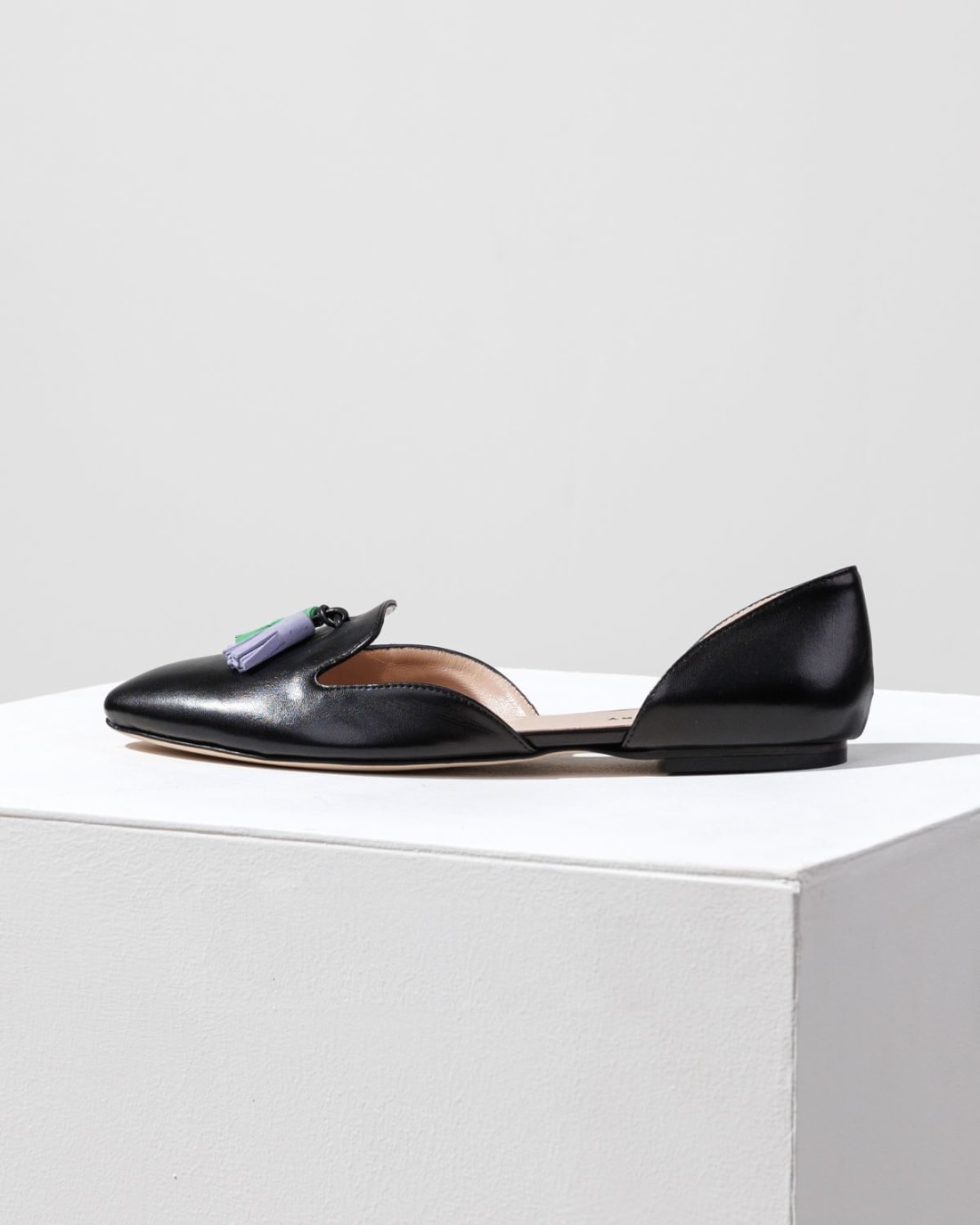 Черные кожаные балетки - Image 1 of 7