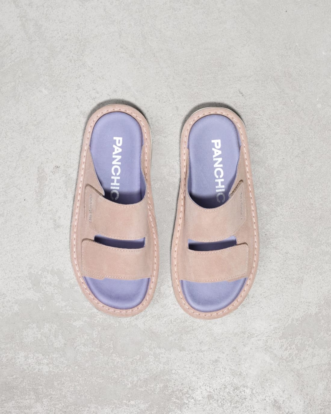 Светло-розовые замшевые шлепанцы - Image 2 of 6