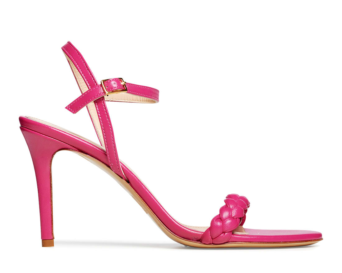 Розовые кожаные босоножки - Image 1 of 5