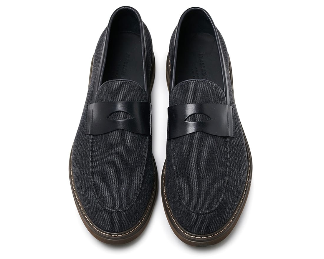 Мужские черные текстильные туфли - Image 3 of 4