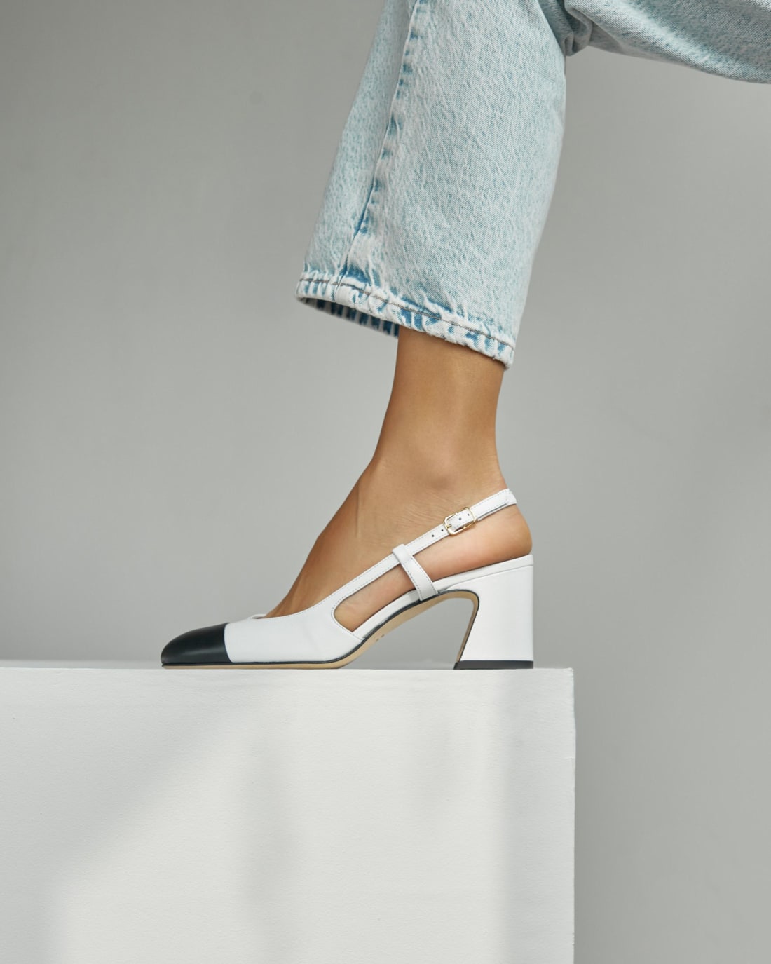 Белые кожаные туфли - Image 5 of 6