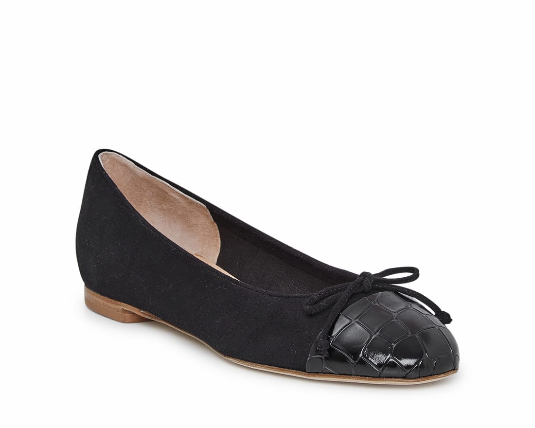 Черные замшевые балетки - Image 2 of 4