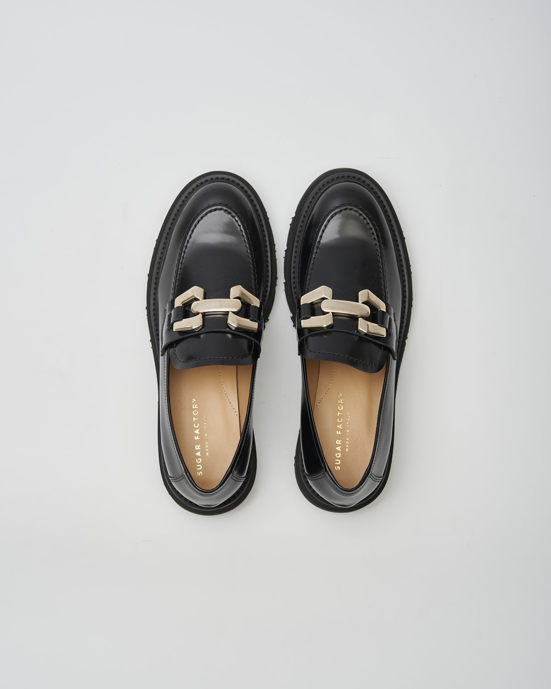 Черные кожаные лоферы - Main image