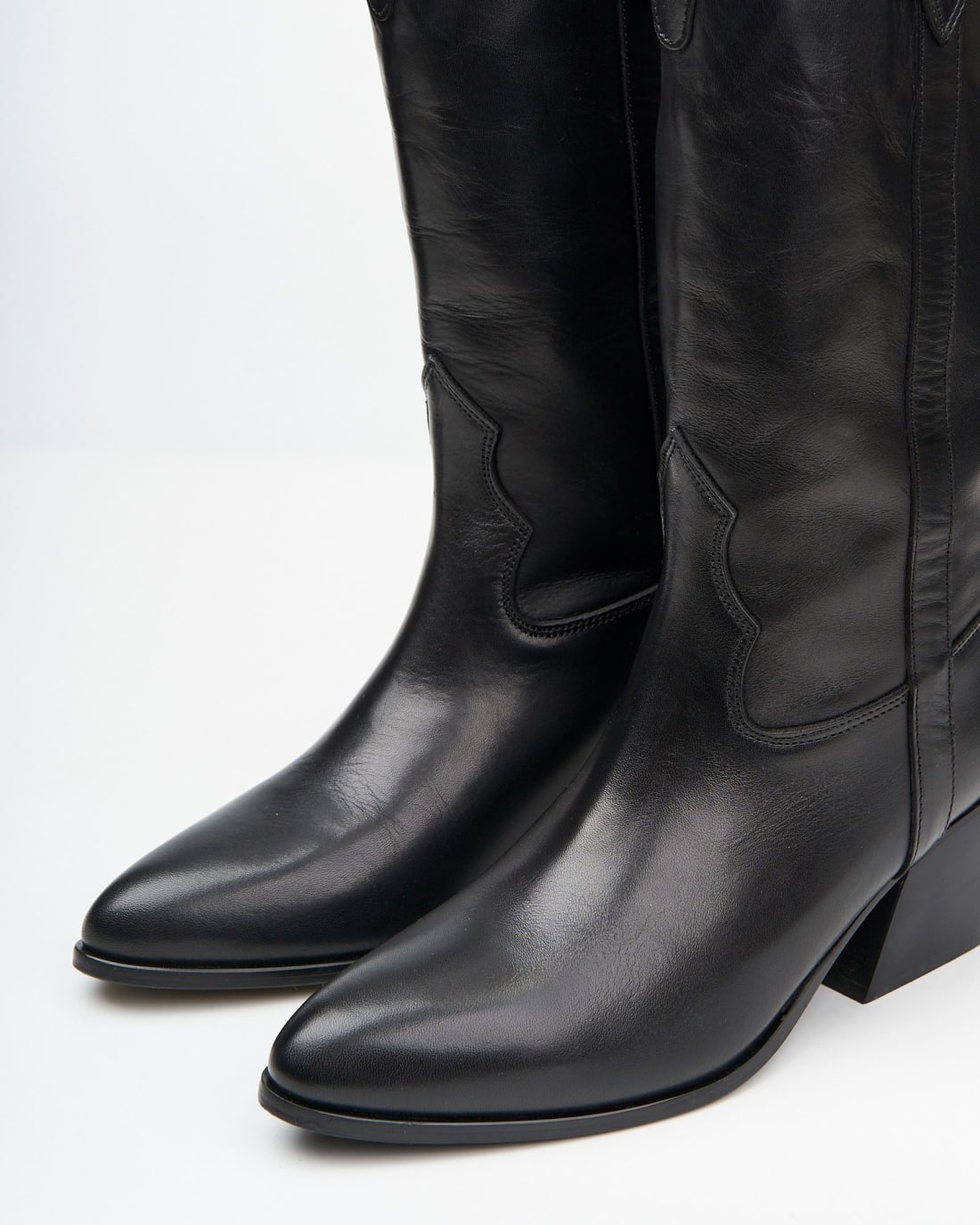 Черные кожаные сапоги - Image 3 of 5