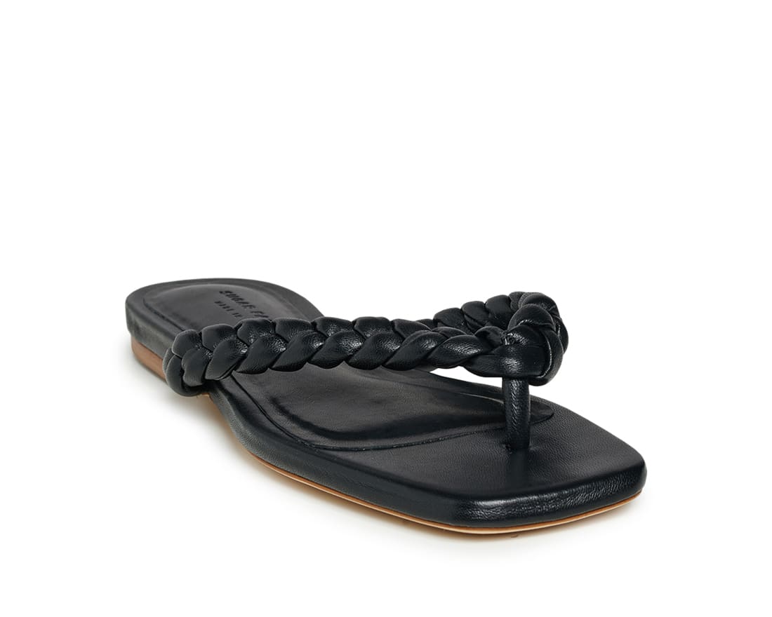 Черные кожаные шлепанцы - Image 2 of 5