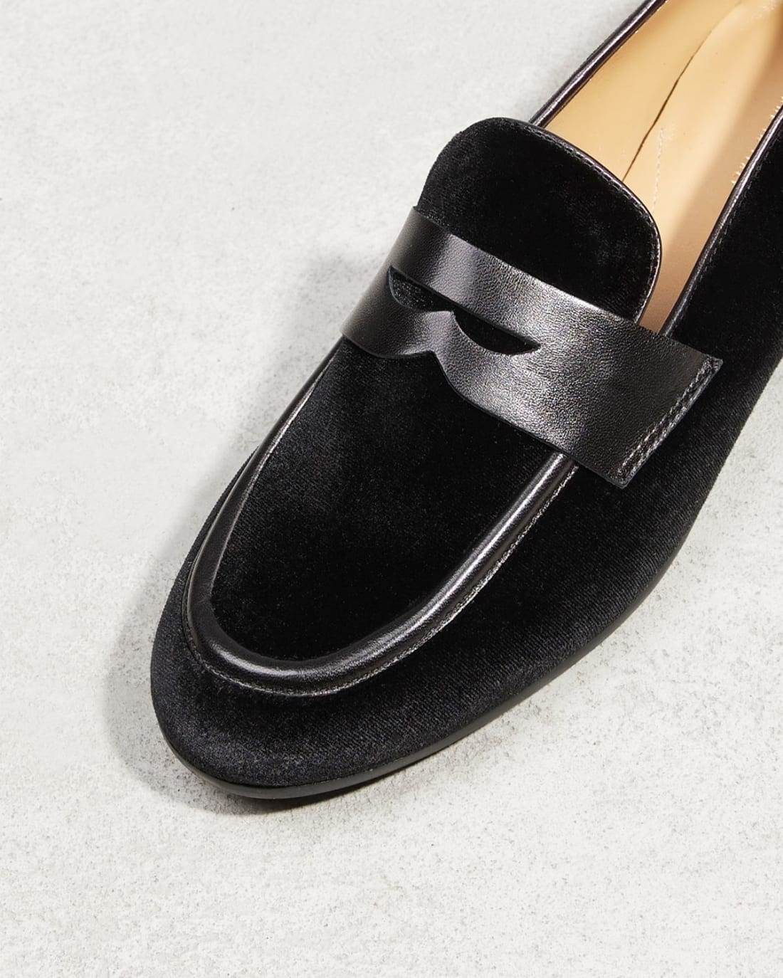 Черные бархатные лоферы - Image 4 of 4