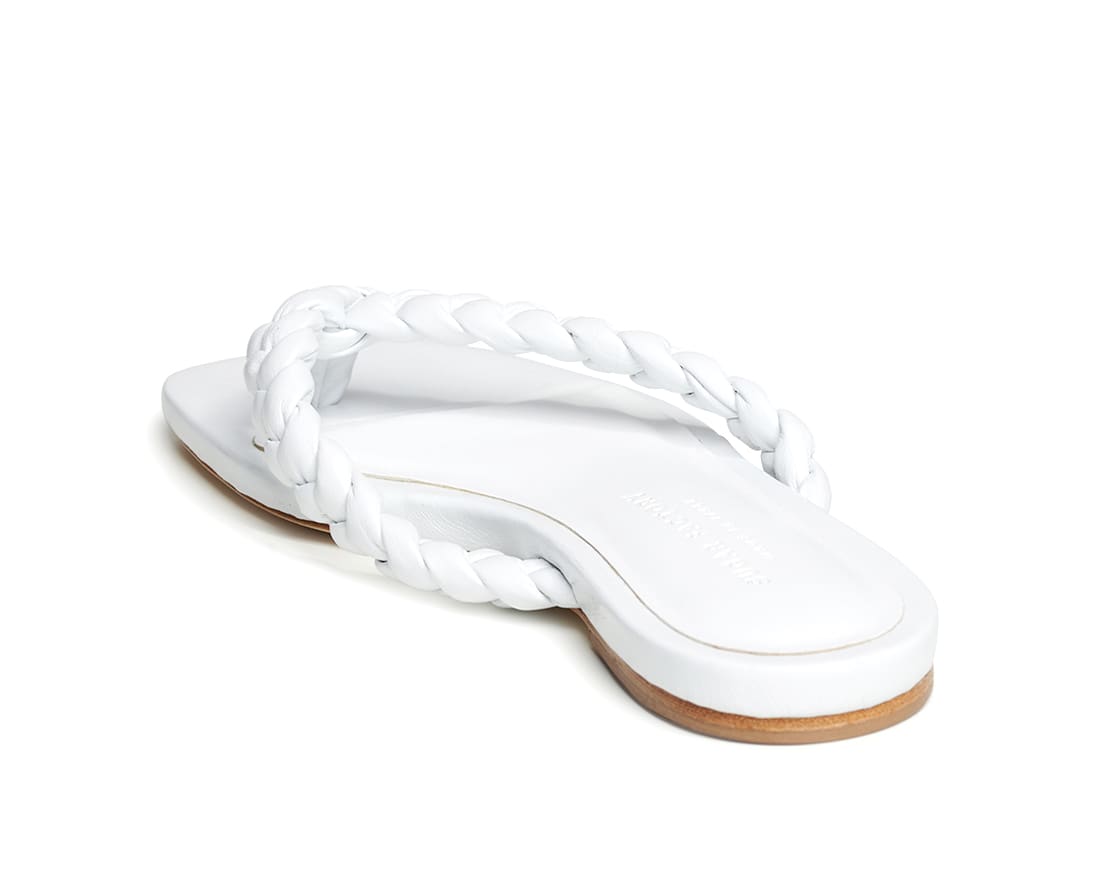 Белые кожаные шлепанцы - Image 3 of 5