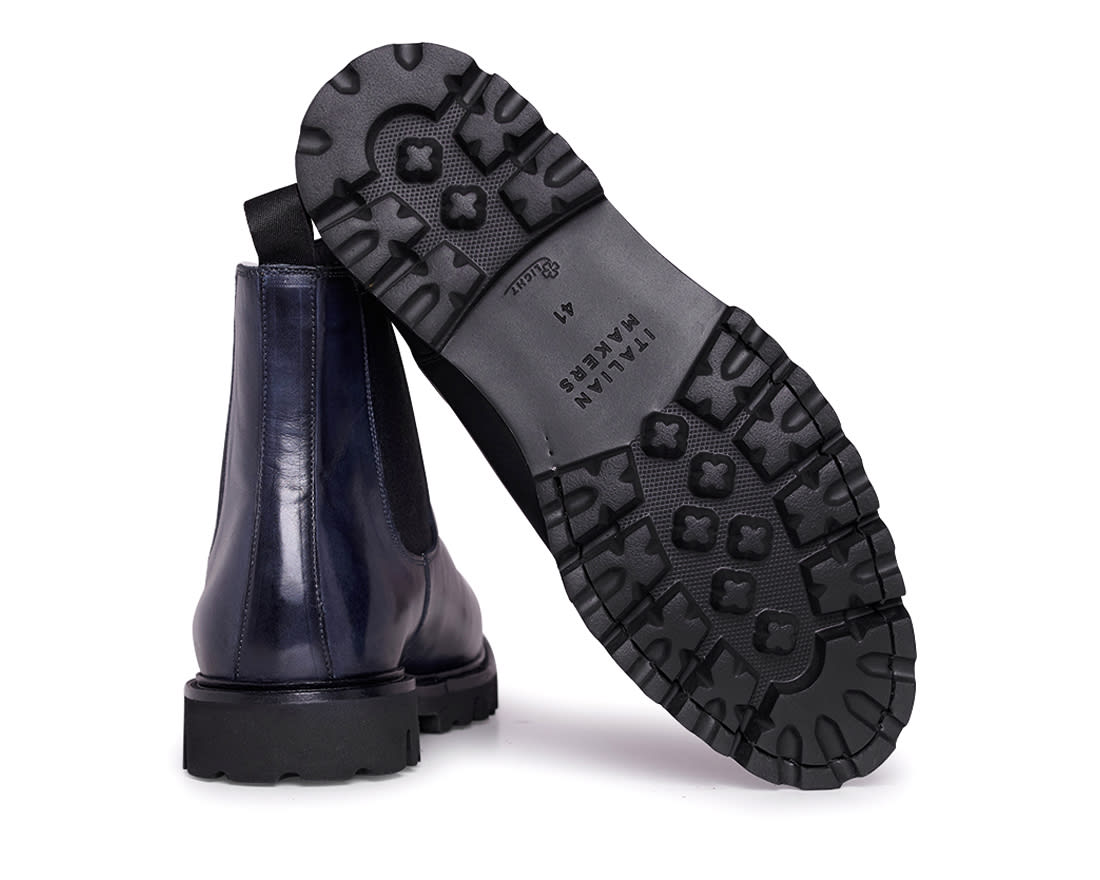 Мужские утепленные темно-синие челси - Image 4 of 4