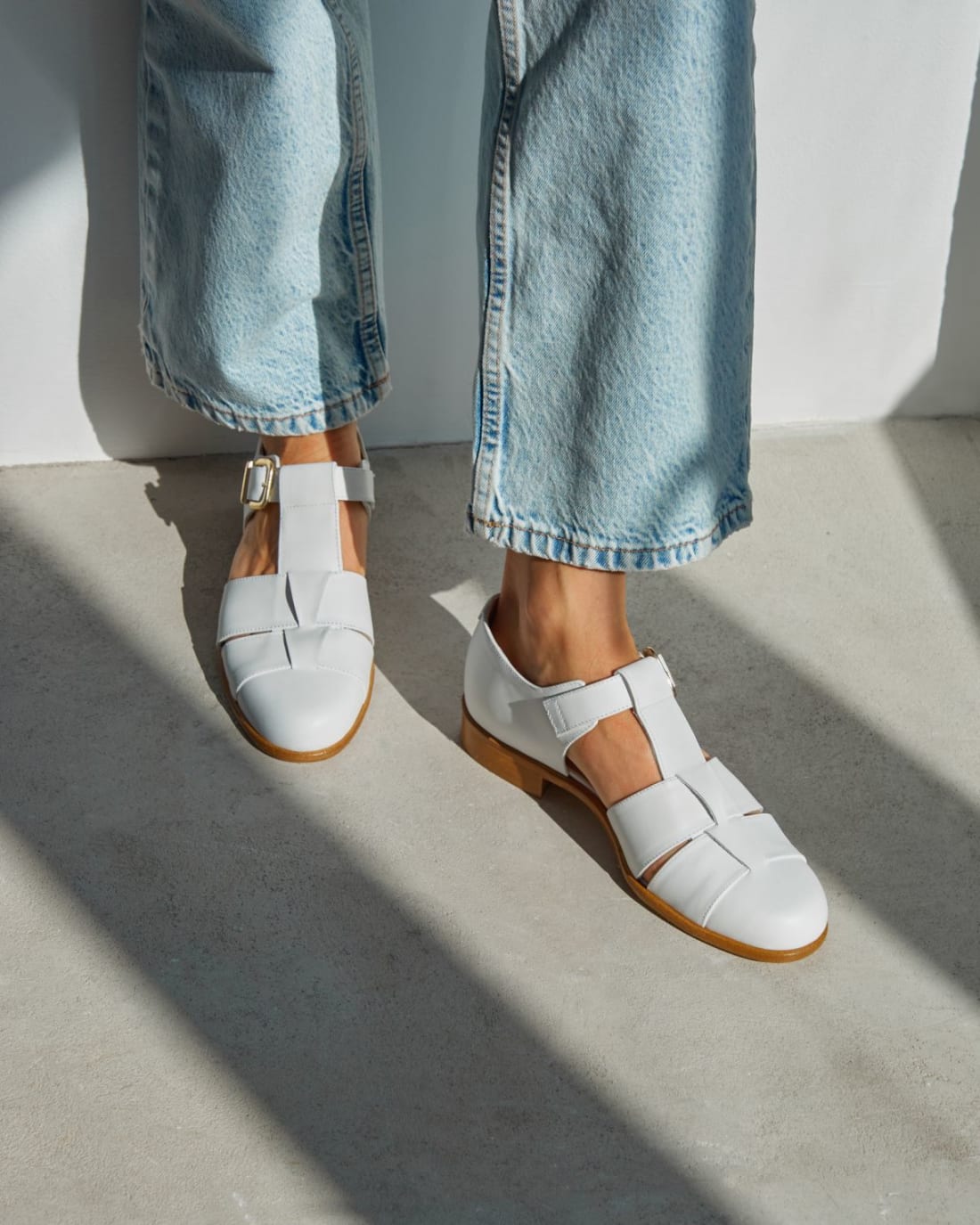 Белые кожаные туфли - Image 6 of 6