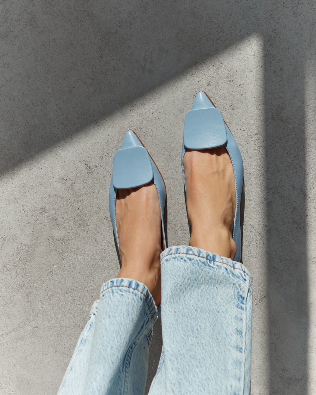 Голубые кожаные туфли - Image 6 of 7