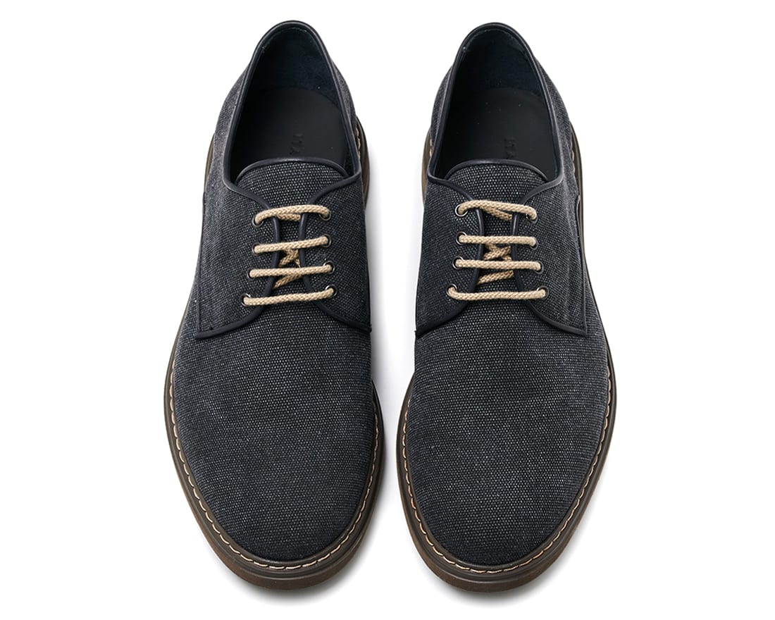 Мужские черные текстильные туфли - Image 3 of 4