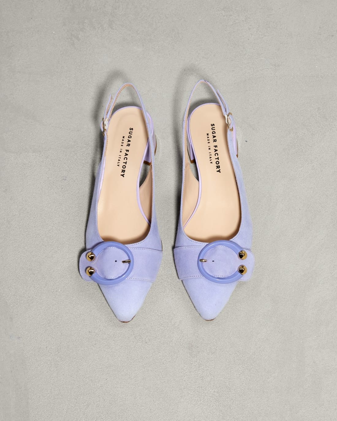 Лавандовые замшевые туфли - Image 2 of 6