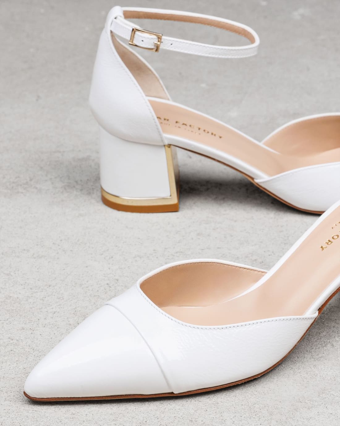 Белые кожаные туфли - Image 4 of 7