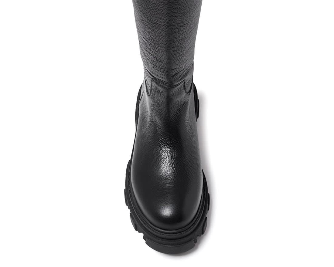 Черные кожаные сапоги - Image 4 of 4