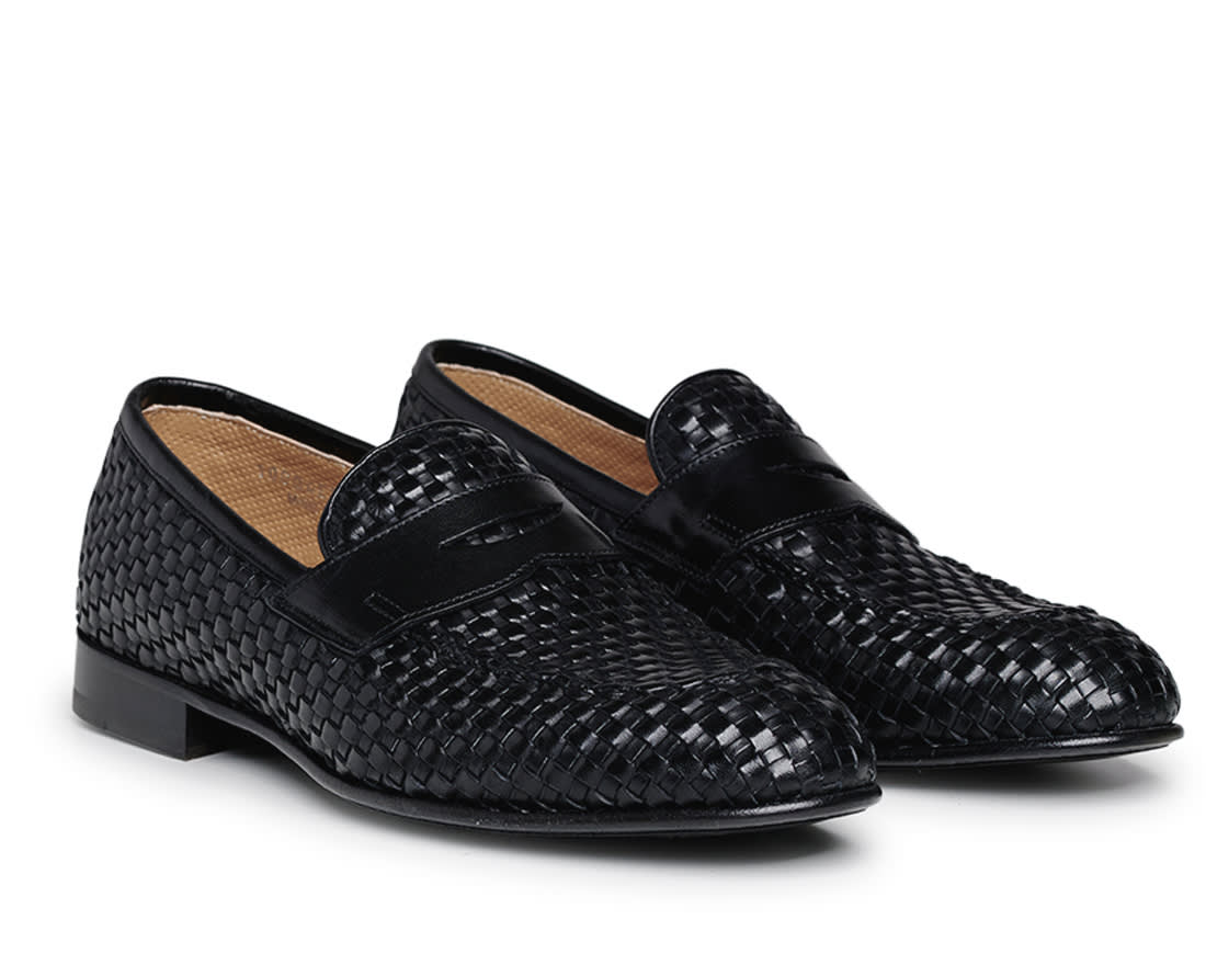 Мужские черные кожаные лоферы - Image 2 of 4