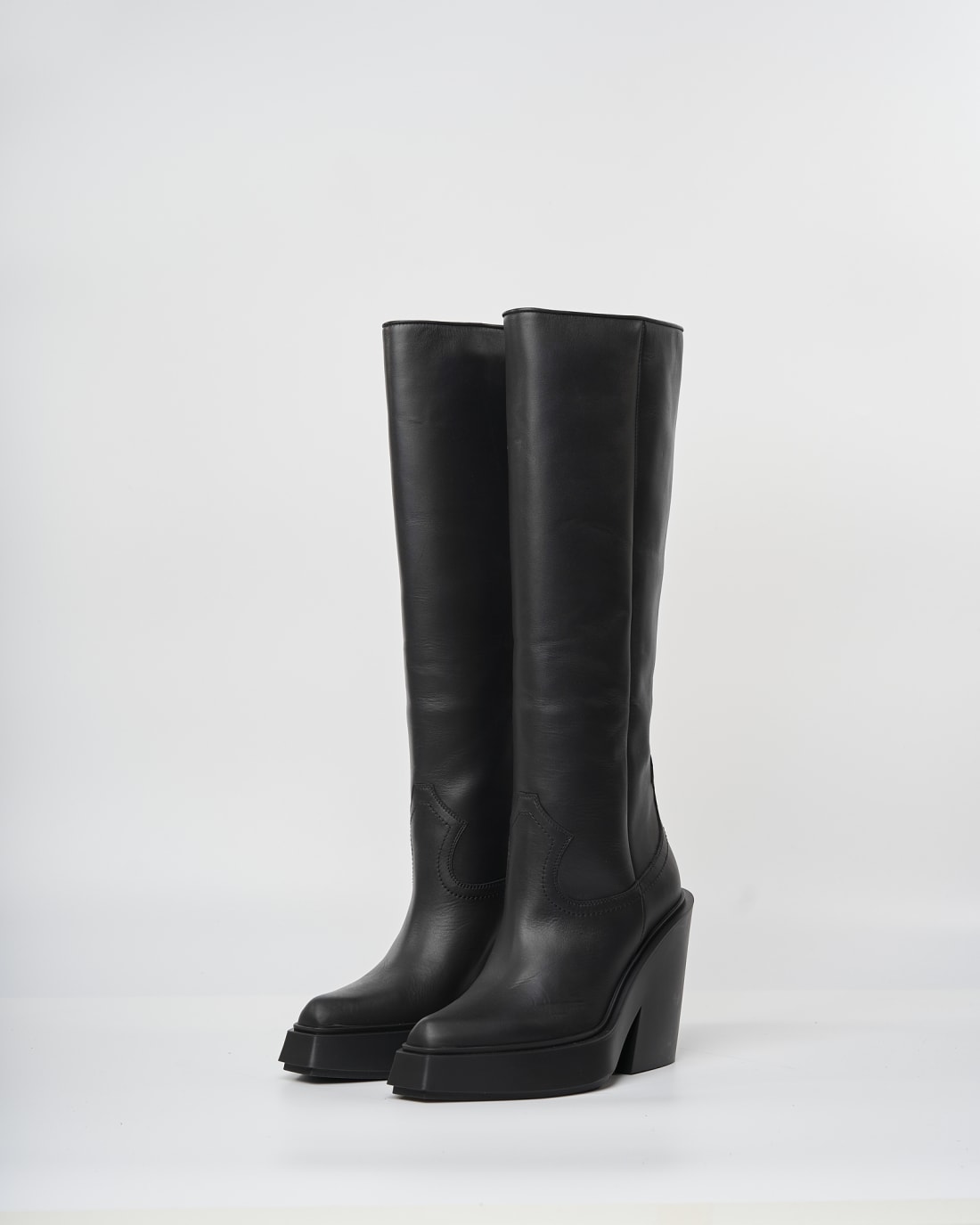 Черные кожаные сапоги - Image 2 of 3