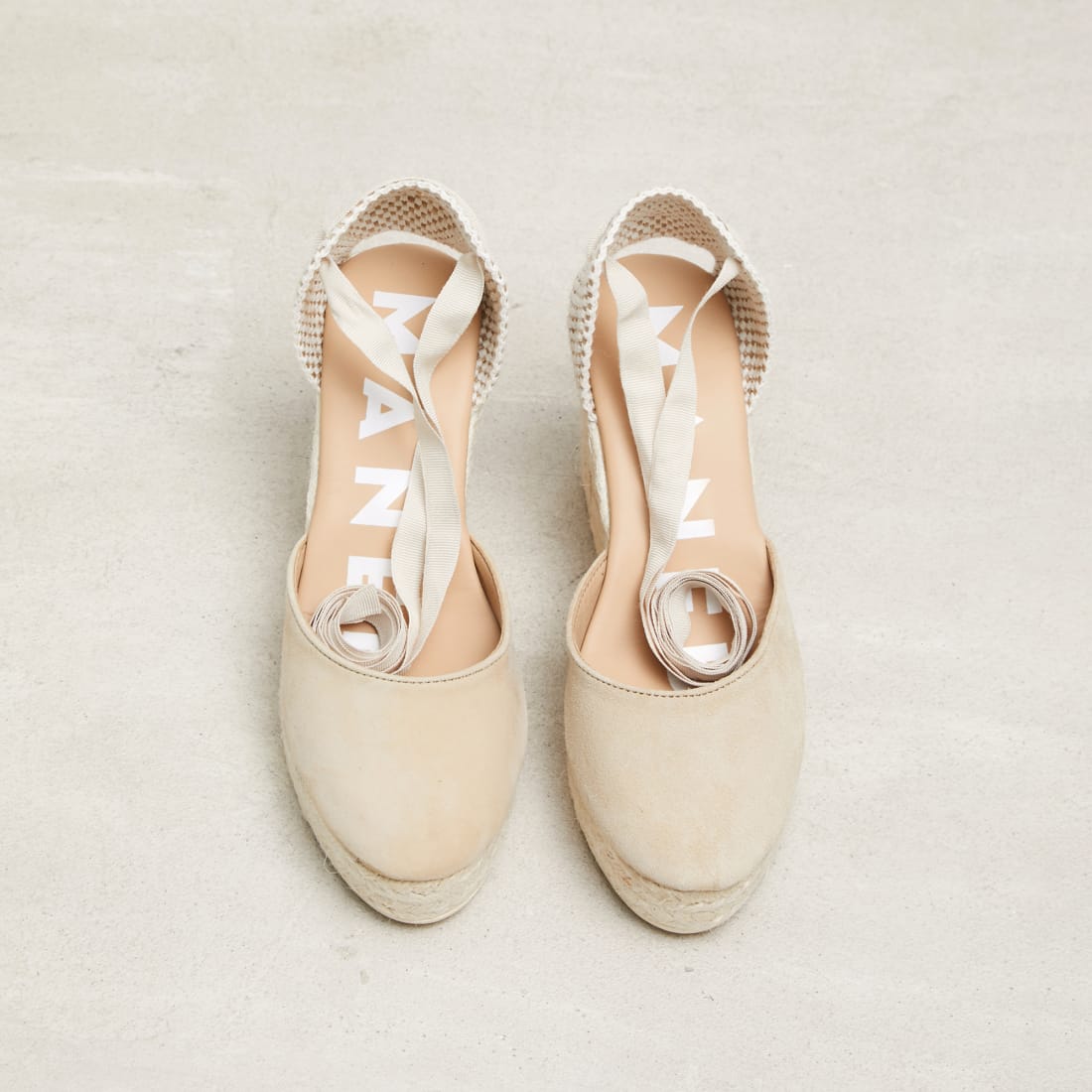 Бежевые замшевые эспадрильи - Image 2 of 5