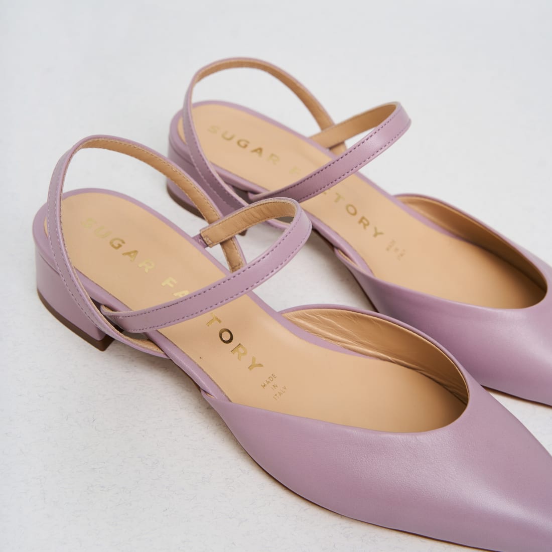 Фиолетовые кожаные туфли - Image 4 of 6