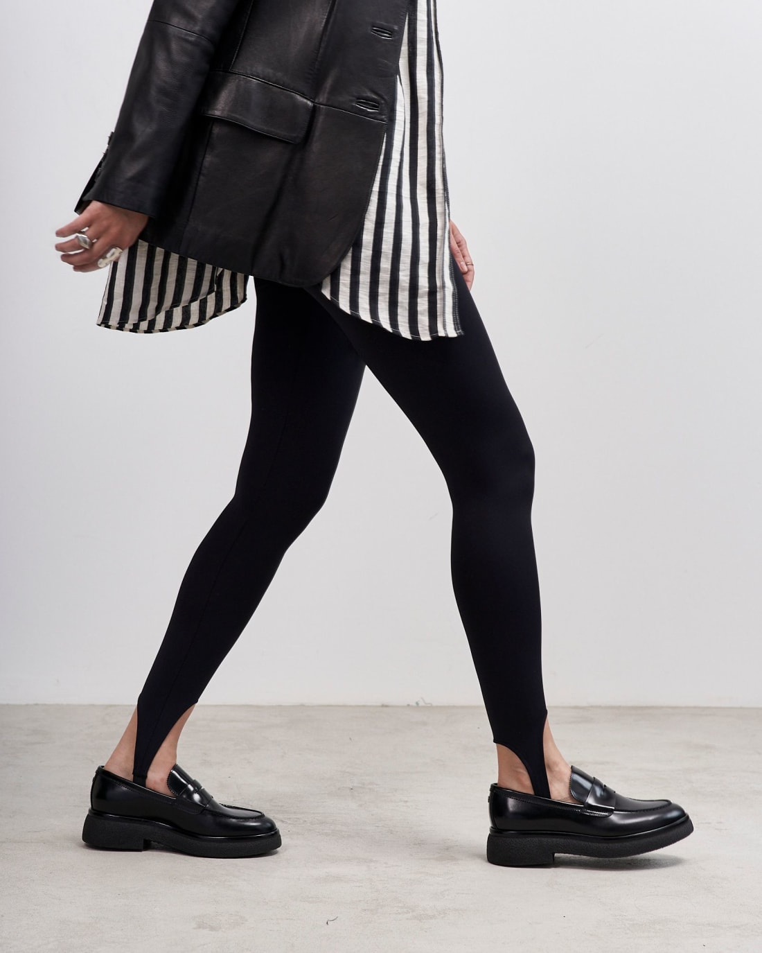 Черные кожаные лоферы - Image 1 of 6