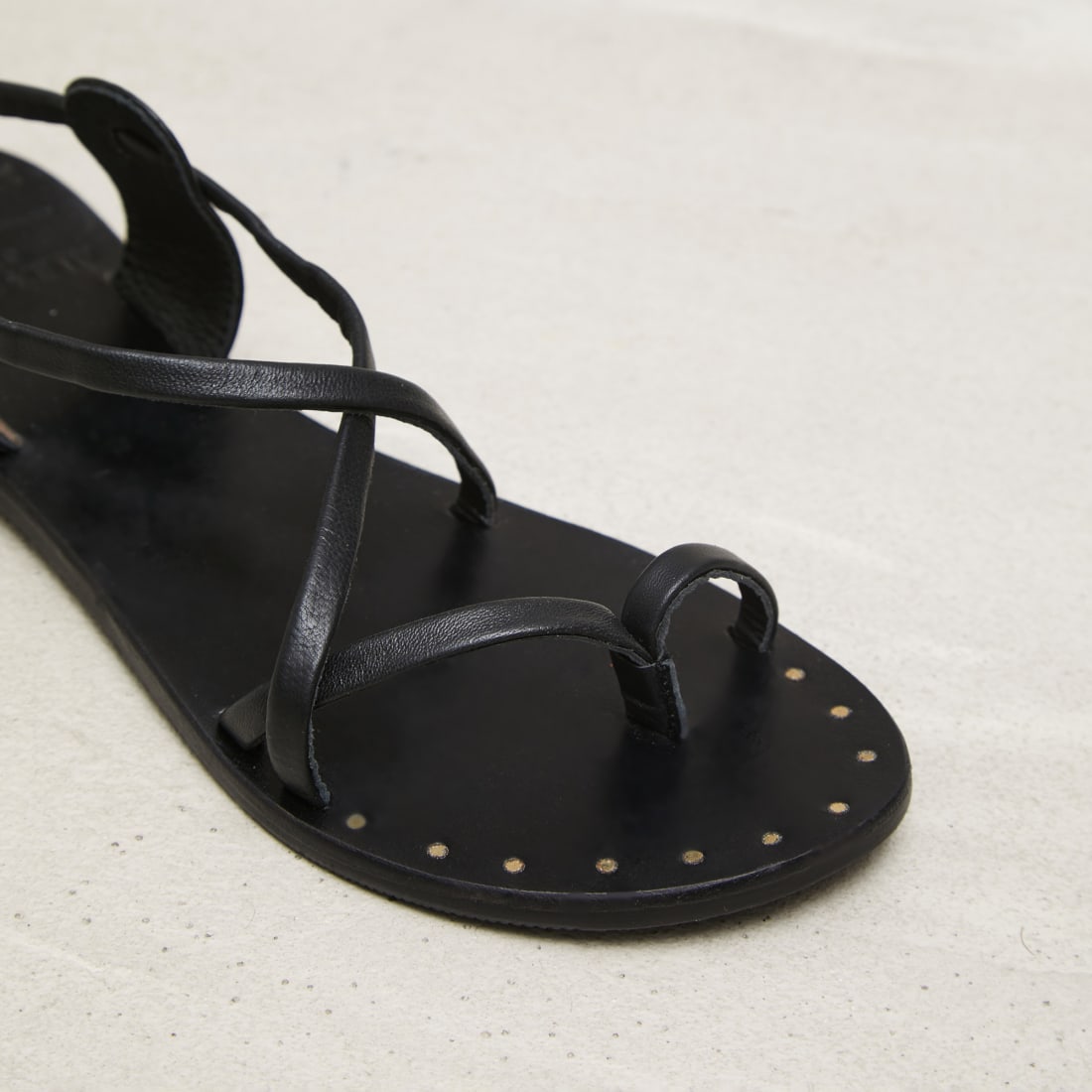 Черные кожаные гладиаторы - Image 3 of 6