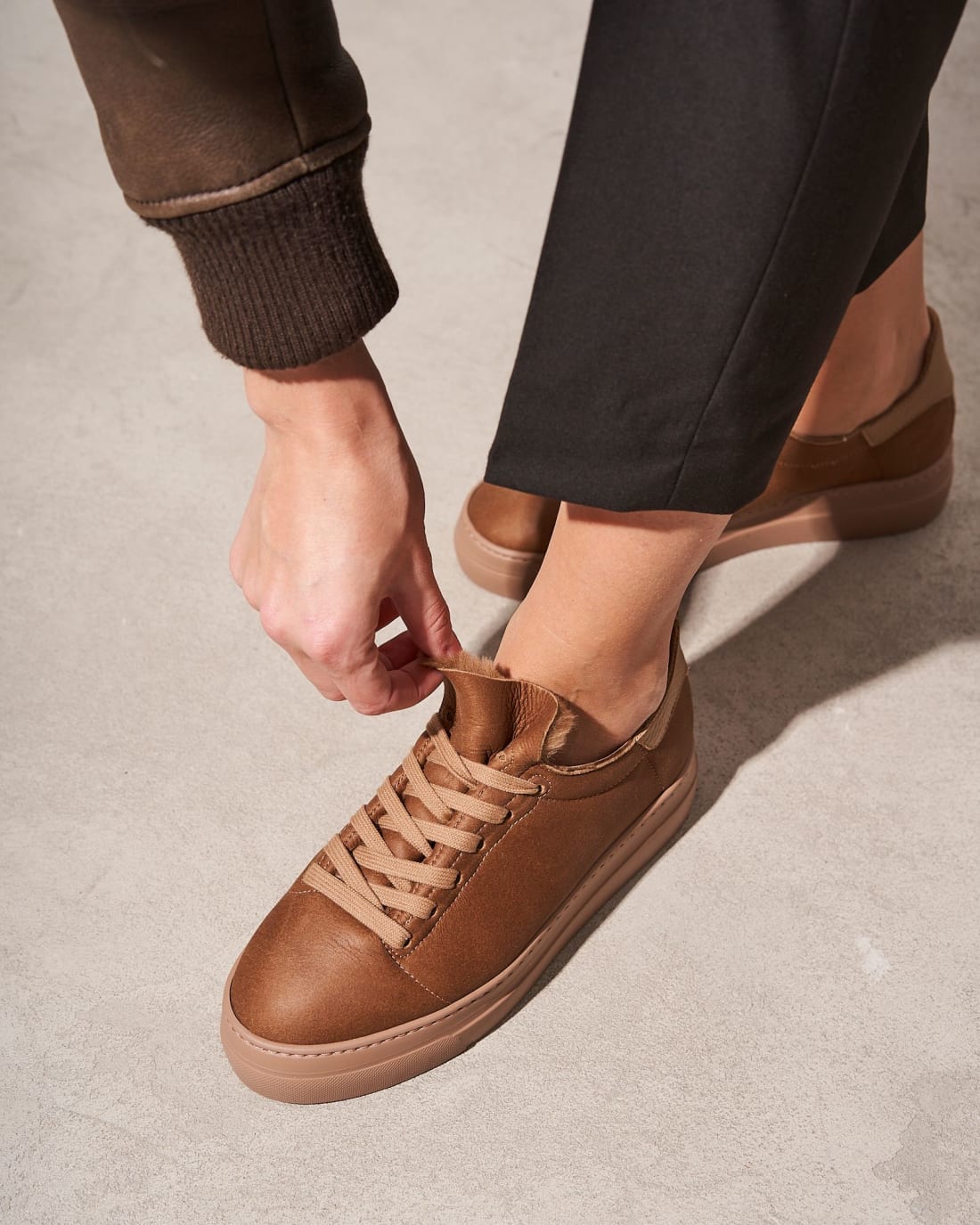 Зимние кеды из нубука - Image 2 of 5