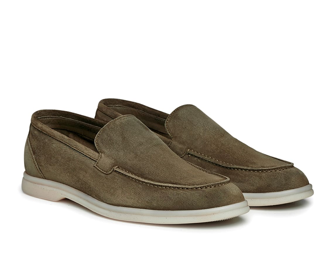 Мужские зеленые замшевые лоферы - Image 2 of 4