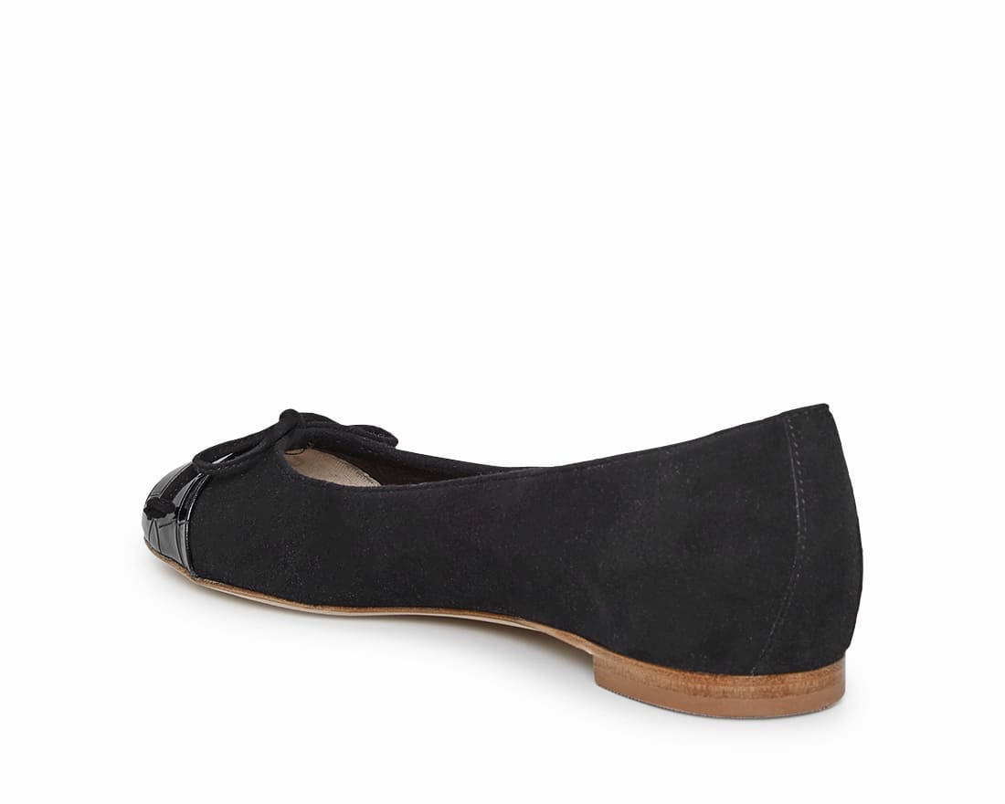 Черные замшевые балетки - Image 3 of 4